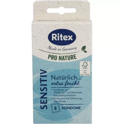 RITEX PRO NATURE SENSITIV Prezervatif, 8 adet