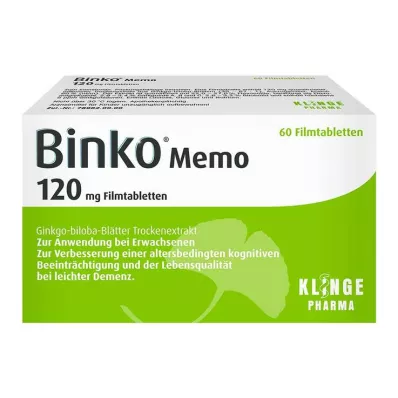 BINKO Memo 120 mg film kaplı tablet, 60 adet BINKO Memo 120 mg film kaplı tablet, 60 adet