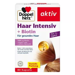 DOPPELHERZ Hair Intensive+Biotin Kapsül, 80 Kapsül