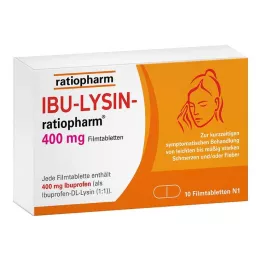 IBU-LYSIN-ratiopharm 400 mg film kaplı tablet, 10 adet