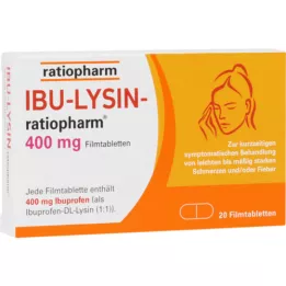 IBU-LYSIN-ratiopharm 400 mg film kaplı tablet, 20 adet