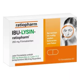 IBU-LYSIN-ratiopharm 293 mg film kaplı tablet, 10 adet