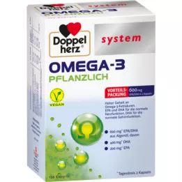 DOPPELHERZ Omega-3 bitkisel sistem kapsülleri, 120 Kapsül