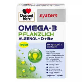 DOPPELHERZ Omega-3 bitkisel sistem kapsülleri, 120 Kapsül