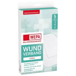 WEPA Yara sargısı 8x15 cm steril, 5 adet