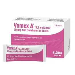 VOMEX 12,5 mg pediatrik oral çözelti, 12 adet poşet içinde
