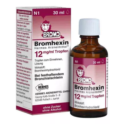 Bromheksin HERMES İlaçlar® 12 mg/ml damla, 30 ml Bromheksin HERMES İlaçlar® 12 mg/ml damla, 30 ml