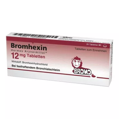 BROMHEXIN Hermes Arzneimittel 12 mg tablet, 20 adet