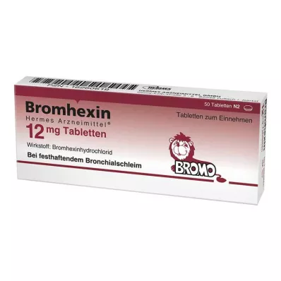 Bromheksin HERMES Medicines® 12 mg tablet, 50 adet Bromheksin HERMES Medicines® 12 mg tablet, 50 adet