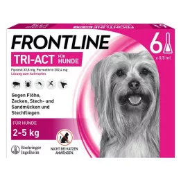FRONTLINE 2-5 kg köpeklere damlatılacak Tri-Act solüsyonu, 6 adet