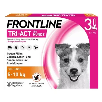 FRONTLINE 5-10 kg köpeklere damlatılacak Tri-Act solüsyonu, 3 adet