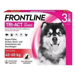 FRONTLINE 40-60 kg köpeklere damlatmak için Tri-Act solüsyonu, 3 adet