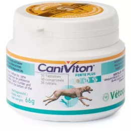 CANIVITON Forte Plus Köpek/kedi için takviye edici gıda tabletleri, 30 adet
