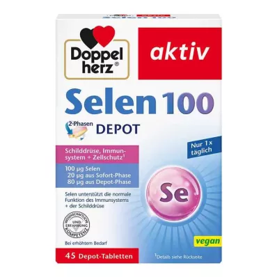 DOPPELHERZ Selenyum 100 2 Fazlı Depo Tablet, 45 Kapsül