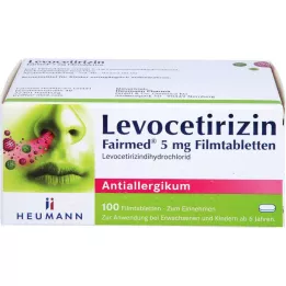 LEVOCETIRIZIN Fairmed 5 mg film kaplı tablet, 100 adet