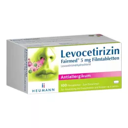LEVOCETIRIZIN Fairmed 5 mg film kaplı tablet, 100 adet