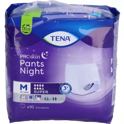 TENA PANTS gece süper M tek kullanımlık pantolon, 10 adet