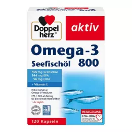 DOPPELHERZ Omega-3 Deniz Balıkları Yağı 800 Aktif Kapsül, 120 Kapsül