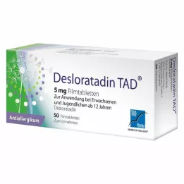 DESLORATADIN TAD 5 mg film kaplı tabletler, 50 adet