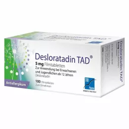 DESLORATADIN TAD 5 mg film kaplı tablet, 100 adet