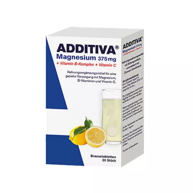 ADDITIVA Magnezyum 375 mg+B vitamini kompleksi+Vit.C, 20X6 g ADDITIVA Magnezyum 375 mg+B vitamini kompleksi+Vit.C, 20X6 g