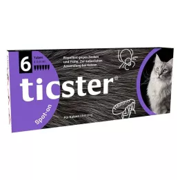 TICSTER 4-8 kg kediler için spot-on solüsyon, 6X0,8 ml