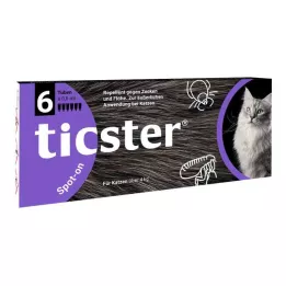 TICSTER 4-8 kg kediler için spot-on solüsyon, 6X0,8 ml