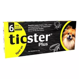TICSTER Plus 4 kga kadar köpekler için spot-on solüsyon, 6X0,48 ml