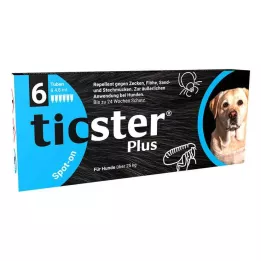 TICSTER Plus 25 kg üzeri köpekler için spot-on solüsyon, 6X4,8 ml