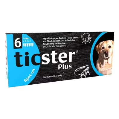 TICSTER Plus 25 kg üzeri köpekler için spot-on solüsyon, 6X4,8 ml