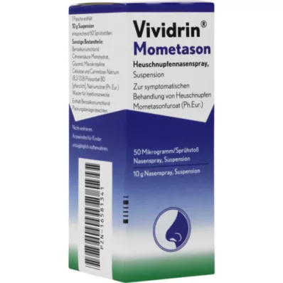 VIVIDRIN Mometazon saman nap.50μg/sp. 60SprSt., 10 g