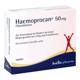 HAEMOPROCAN 50 mg film kaplı tabletler, 100 adet