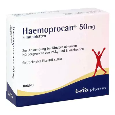 HAEMOPROCAN 50 mg film kaplı tabletler, 100 adet HAEMOPROCAN 50 mg film kaplı tabletler, 100 adet