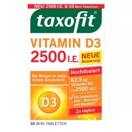 TAXOFIT Vitamin D3 2500 I.U. Tablet, 50 adet