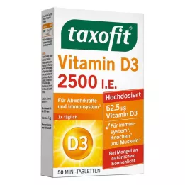 TAXOFIT Vitamin D3 2500 I.U. Tablet, 50 adet