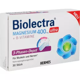 BIOLECTRA Magnezyum 400 mg ultra 3 fazlı depo, 30 adet