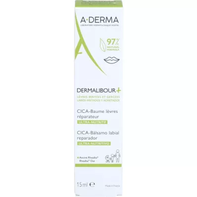 A-DERMA DERMALIBOUR+ CICA Dudak kremi, 15 ml