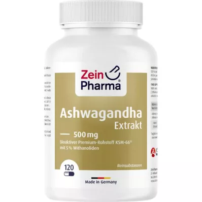 ASHWAGANDHA EXTRAKT 500 mg kapsül, 120 adet