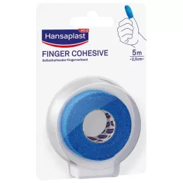 HANSAPLAST Parmak bandı kendinden yapışkanlı 2,5 cmx5 m mavi, 1 adet