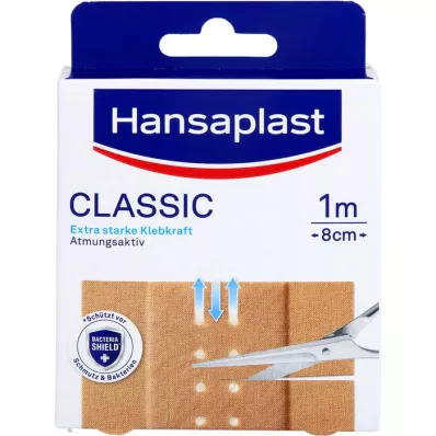 HANSAPLAST Klasik alçı 8cm x1 m, 1 adet