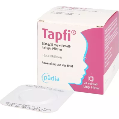 TAPFI 25 mg/25 mg aktif madde içeren yama, 20 adet