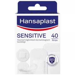 HANSAPLAST Hassas plasterler hipoalerjenik şeritler, 40 adet