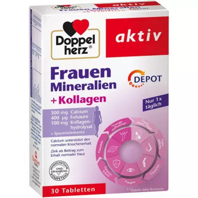 DOPPELHERZ Women Minerals+Collagen Depot Tablet, 30 adet