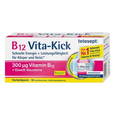 TETESEPT B12 Vita-Kick 300 µg içme amp. avantaj paketi, 18 adet