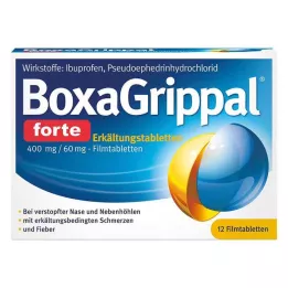 BOXAGRIPPAL forte soğuk çubuk. 400 mg/60 mg FTA, 12 adet