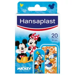 HANSAPLAST Çocuk alçı şeritleri Mickey &amp; Friends, 20 adet