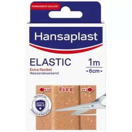 HANSAPLAST Elastik plasterler 6 cmx1 m, 1 adet