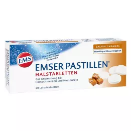 EMSER Pastil boğaz tabletleri tuzlu karamel, 30 adet