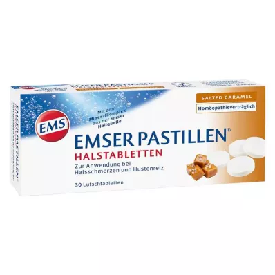 EMSER Pastil boğaz tabletleri tuzlu karamel, 30 adet