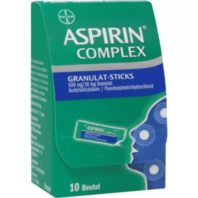 ASPIRIN Kompleks granül çubuklar 500 mg/30 mg granül, 10 adet